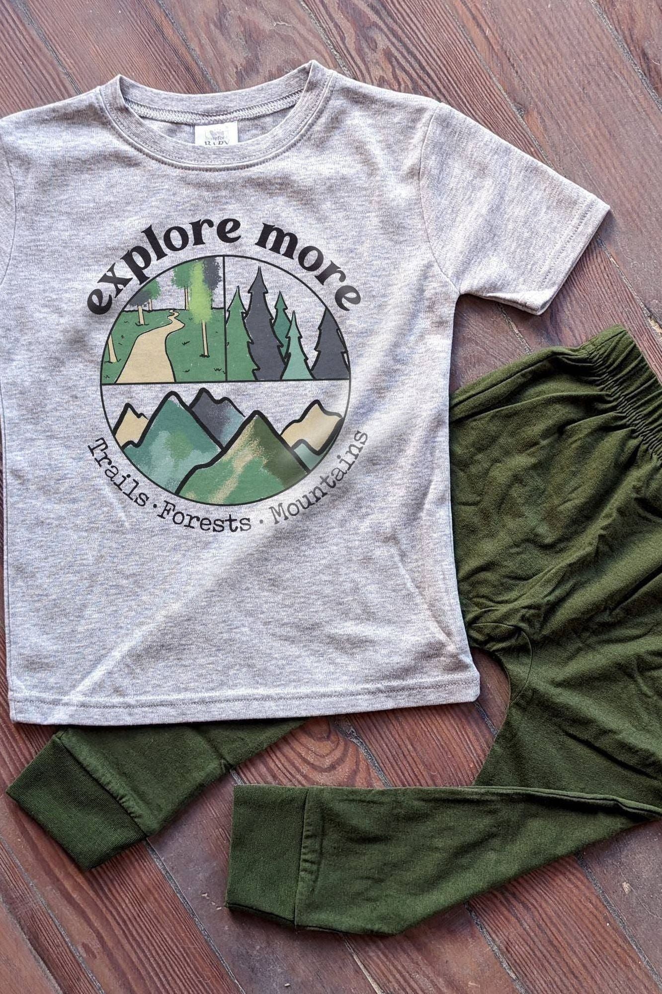 Olive Green Toddler Joggers