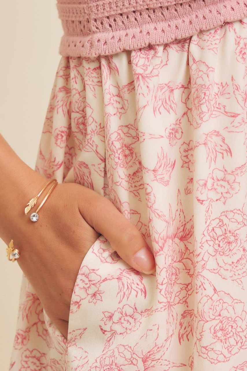Romantic Floral in baby pink