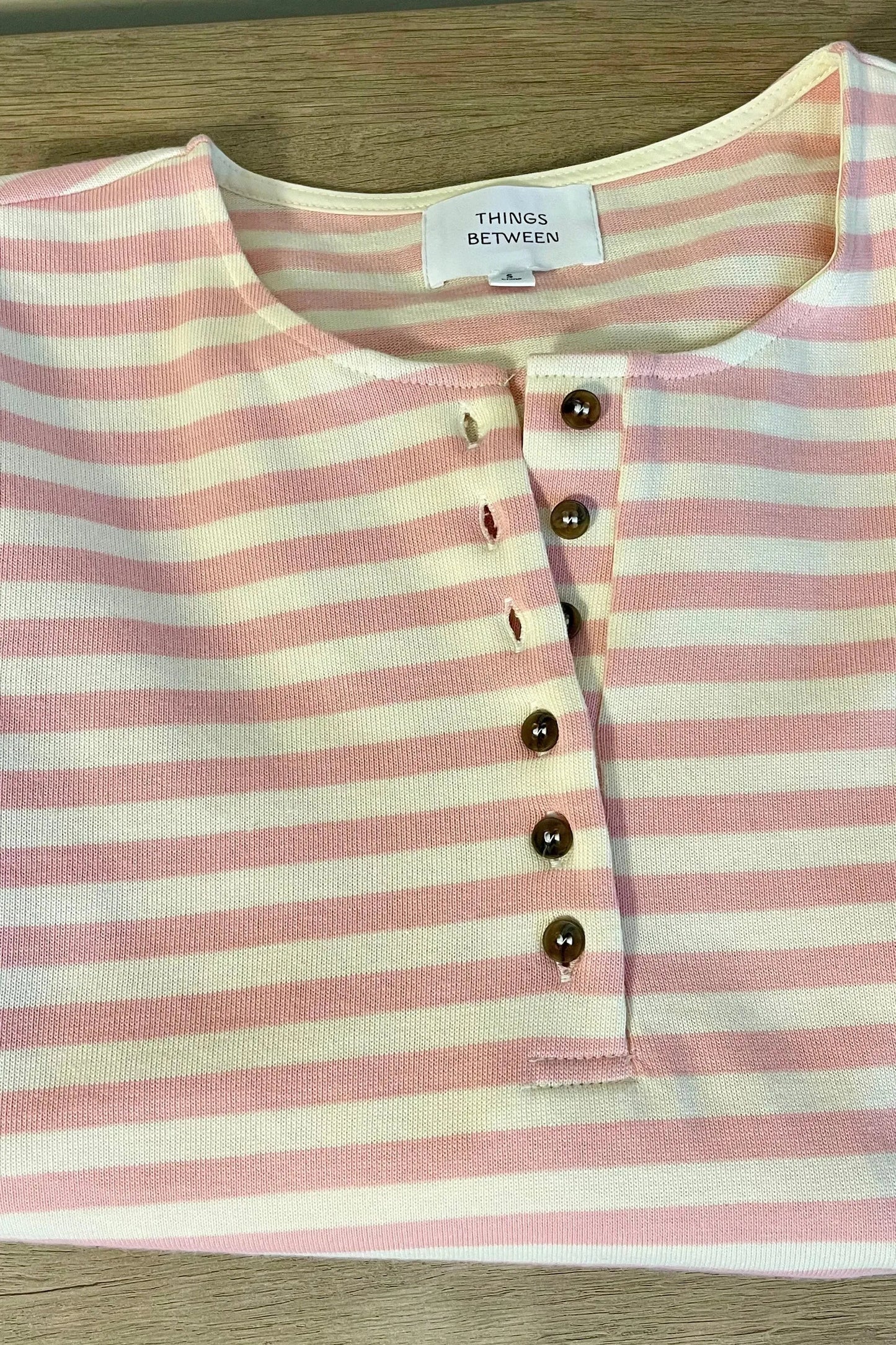 Erika Stripe top in Pink