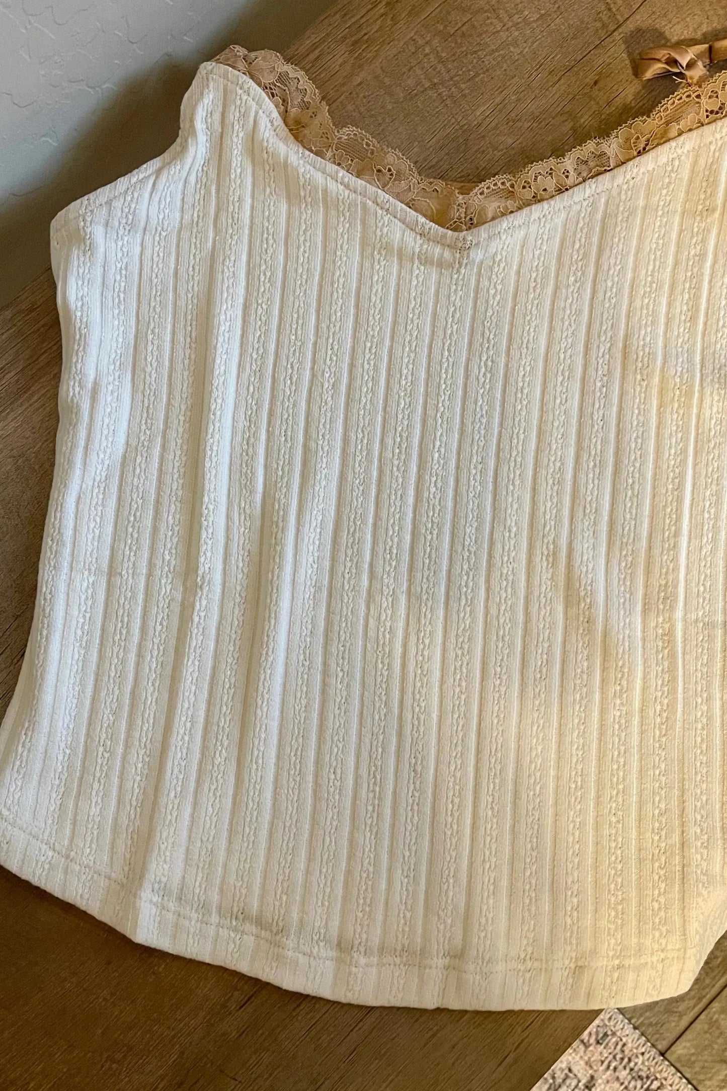 Cuppa Cocoa Knit Tank in Milk