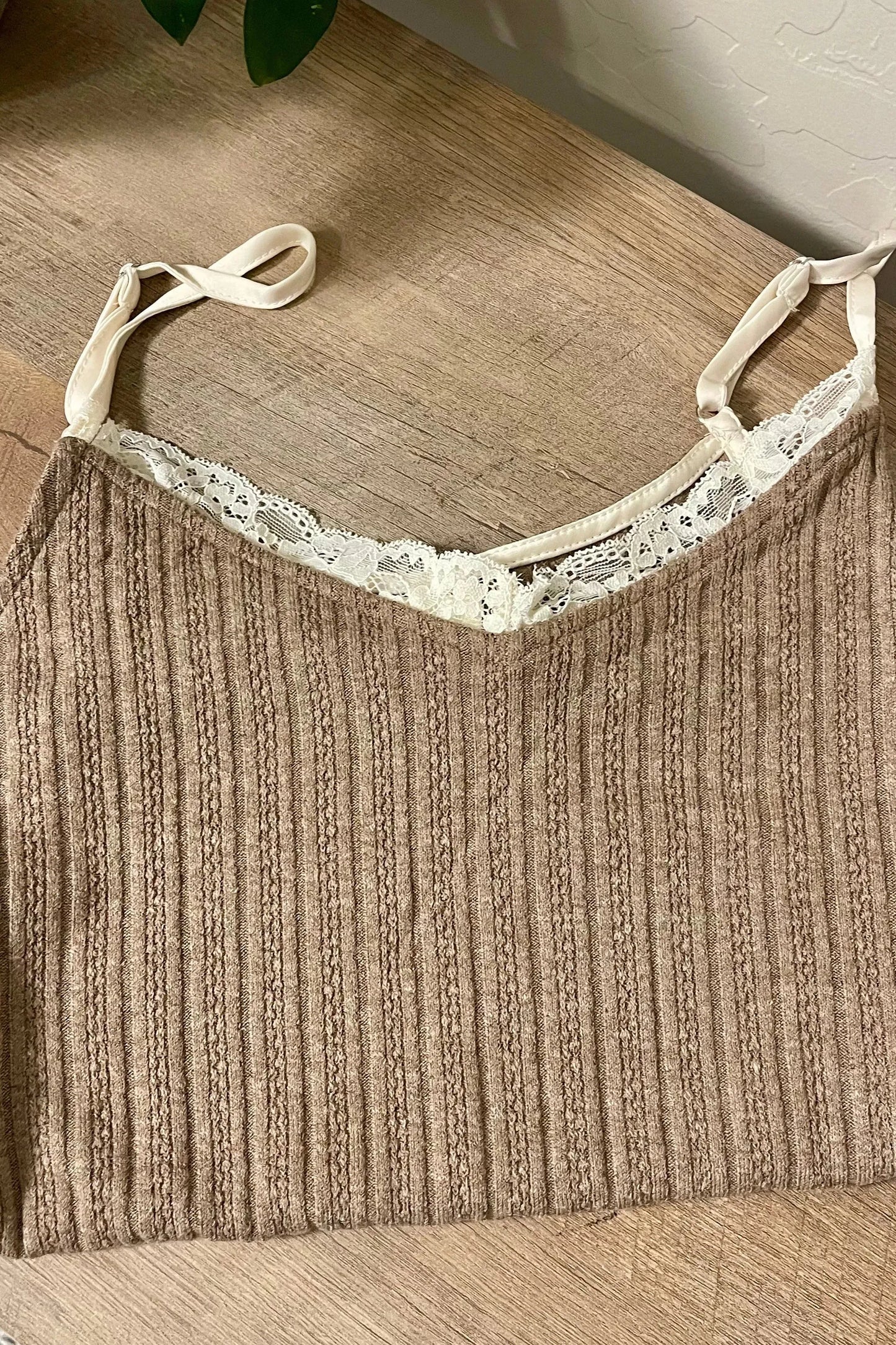 Cuppa Cocoa Knit Tank in Chocolate