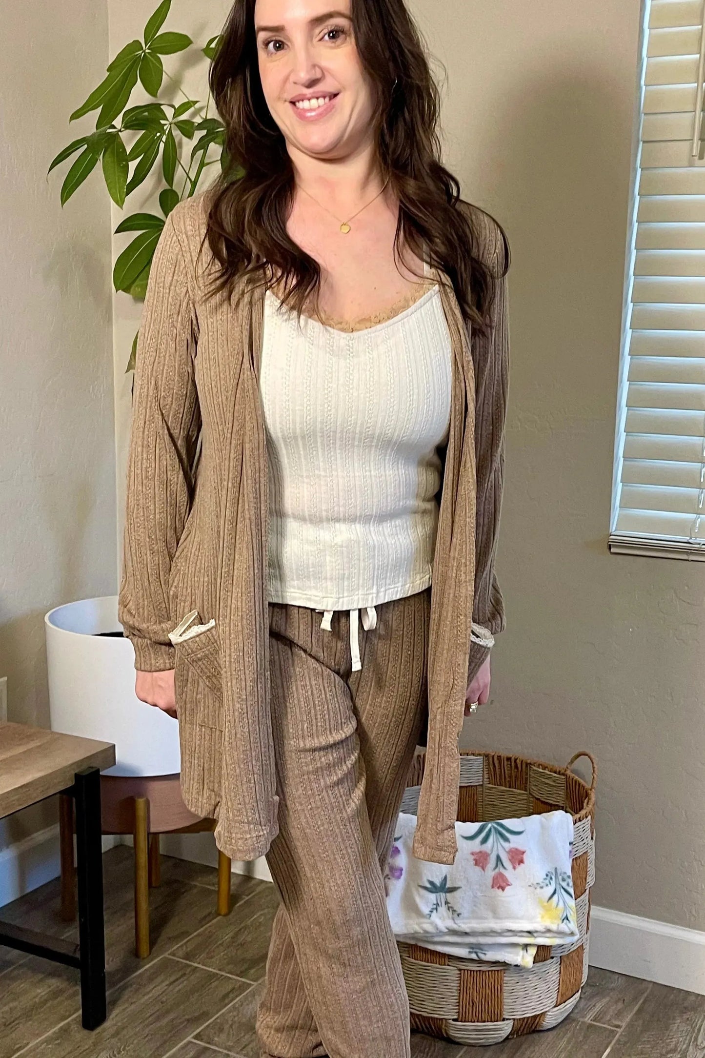 Cuppa Cocoa Pointelle Cardigan