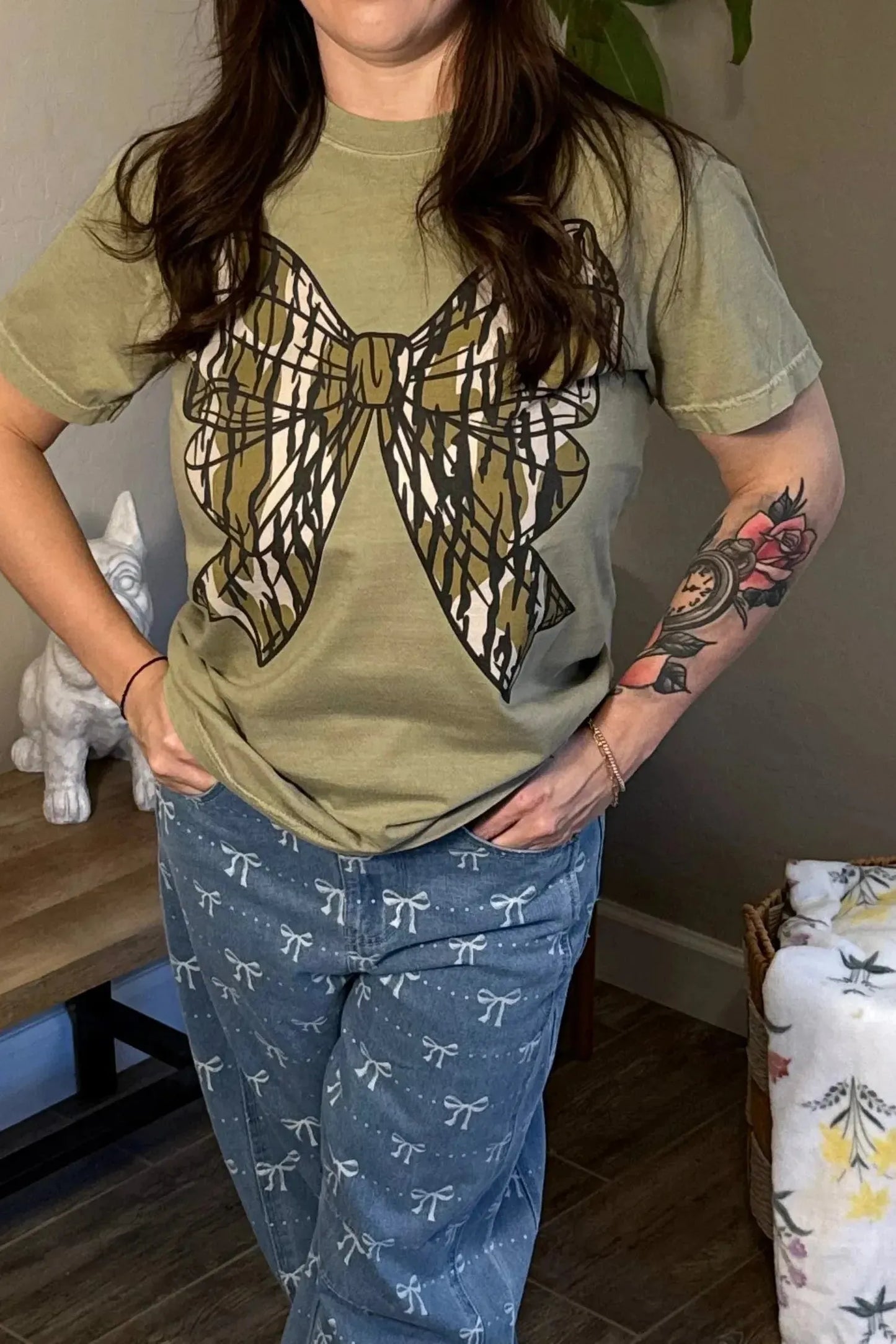 Camo Bow tee