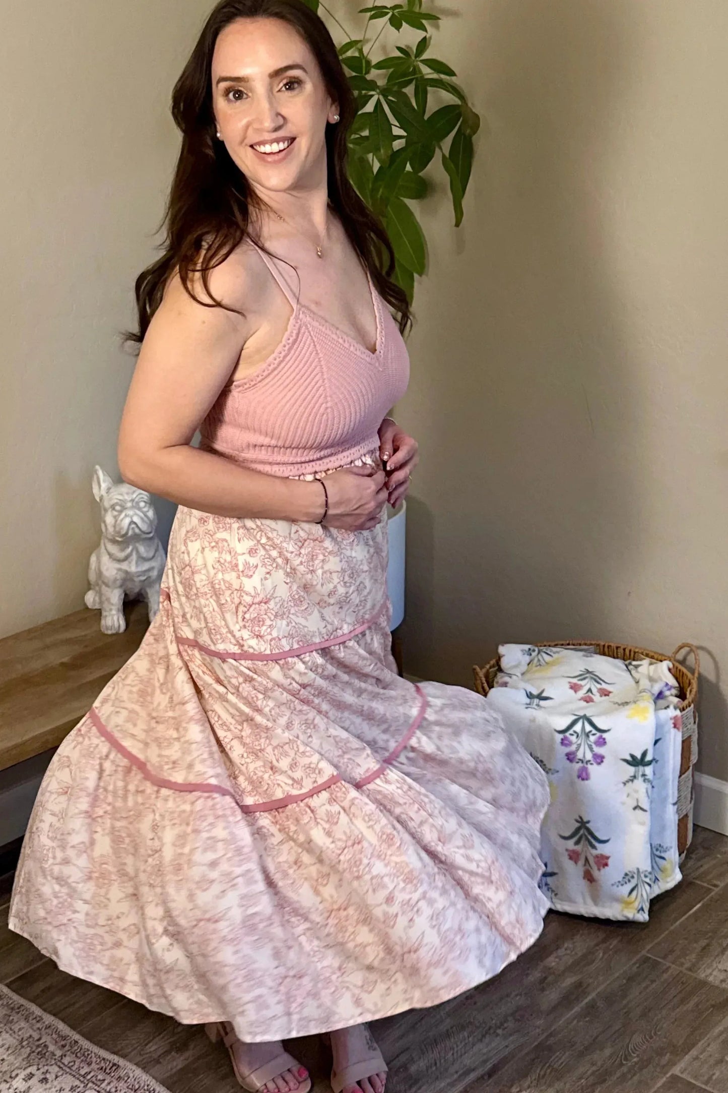 Romantic Floral in baby pink