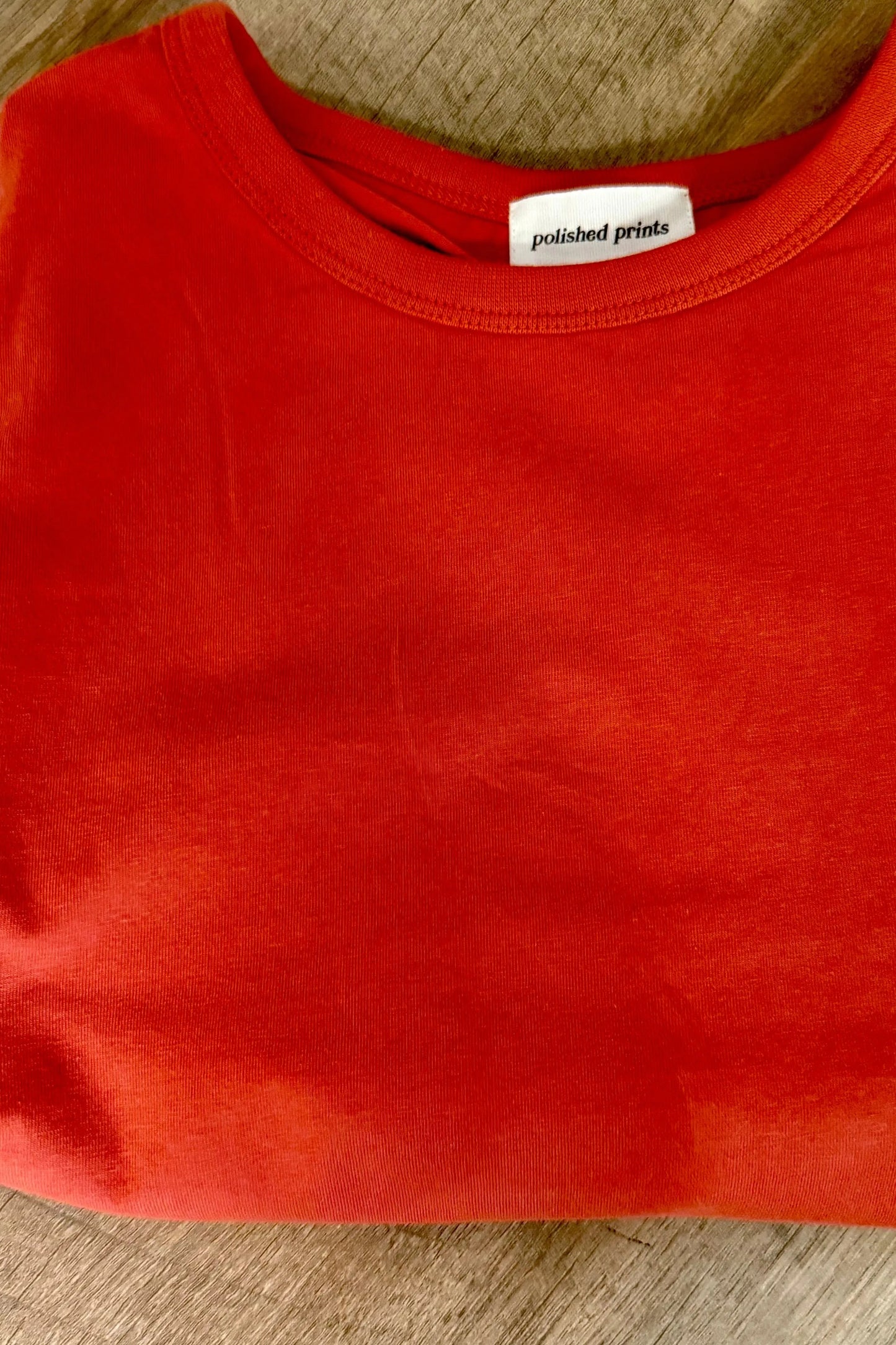 Mom Crop tee in ginger spice