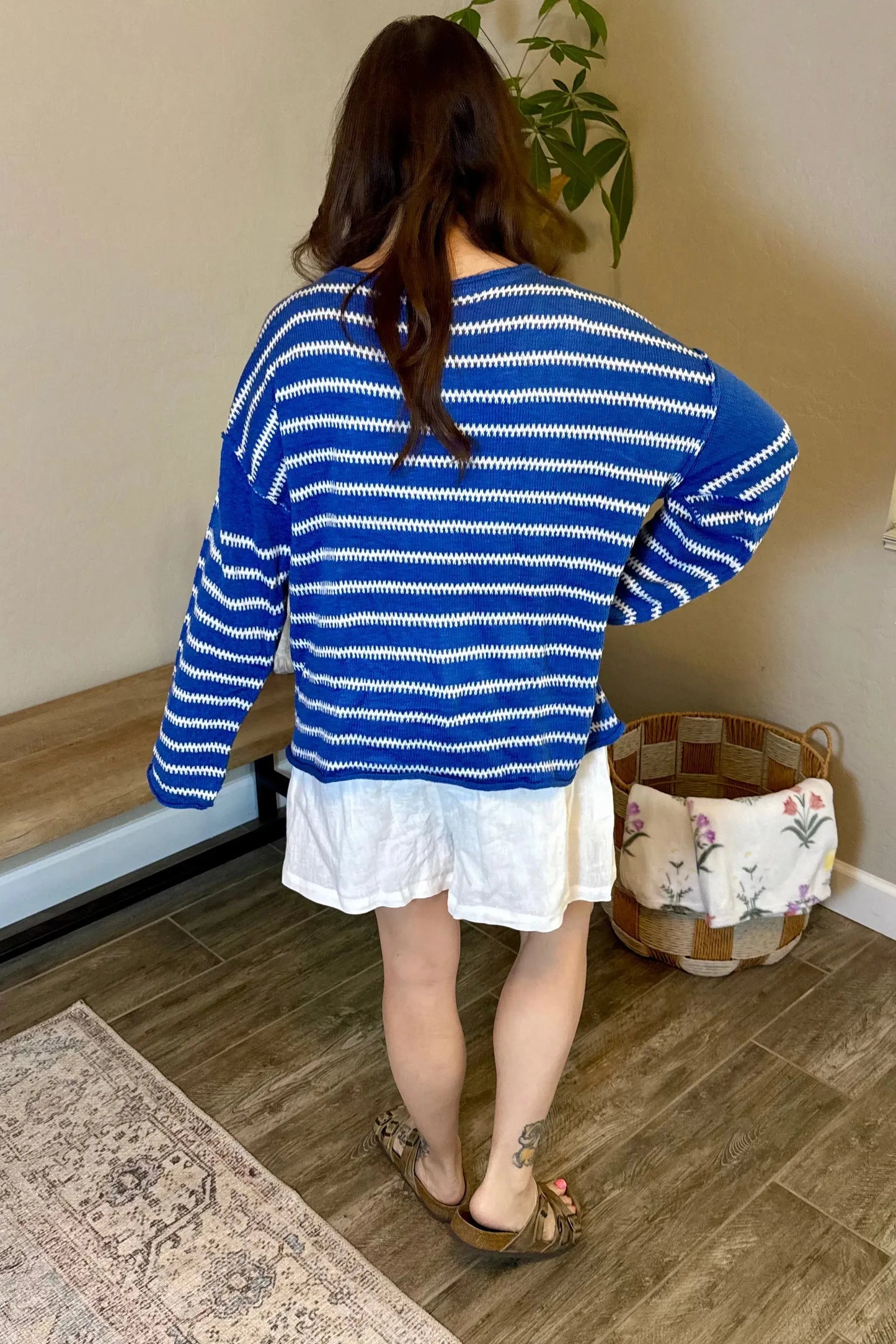 Betsy Blue Stripe Top