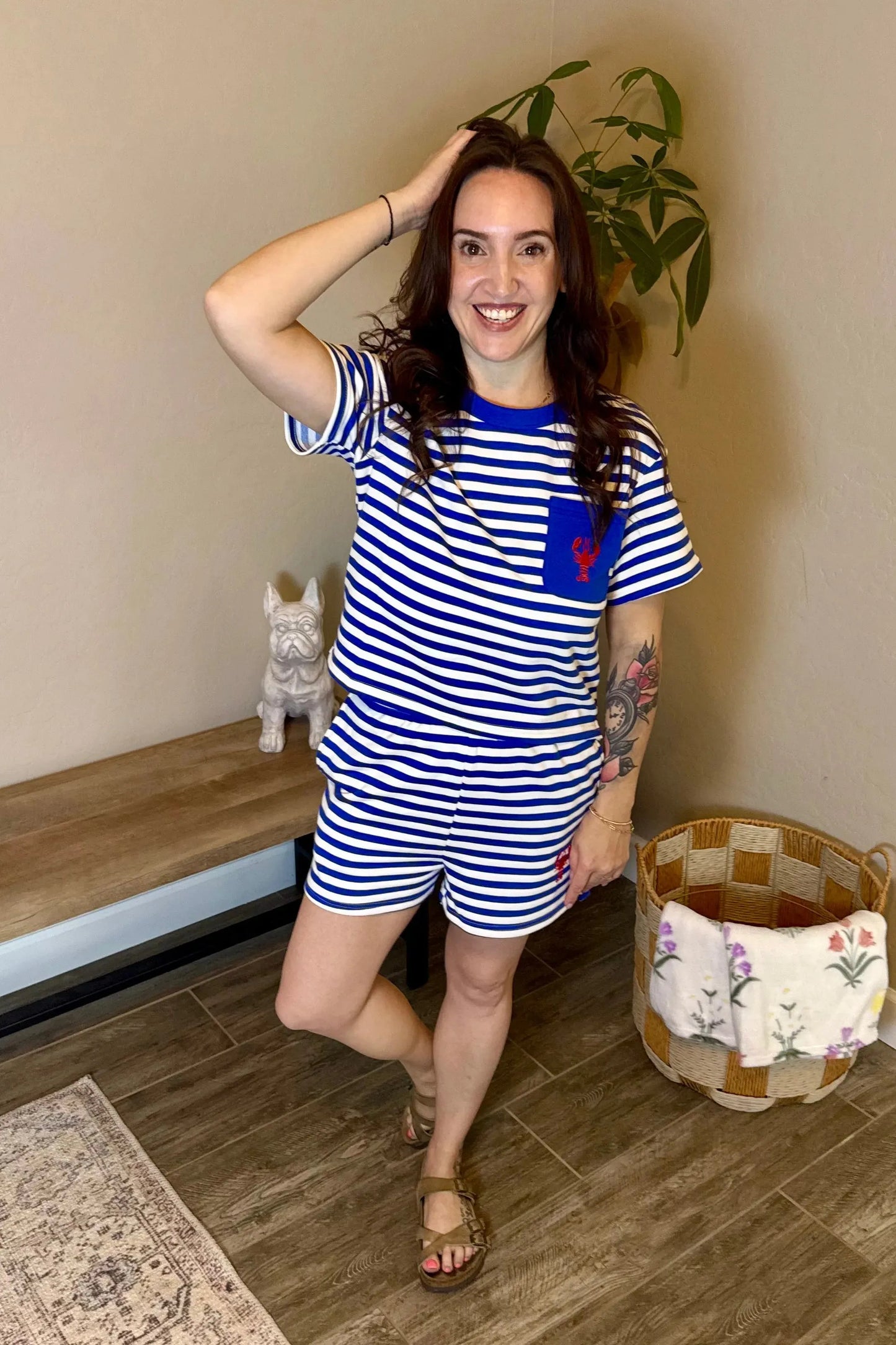 Lenny the Lobster Stripe Shorts
