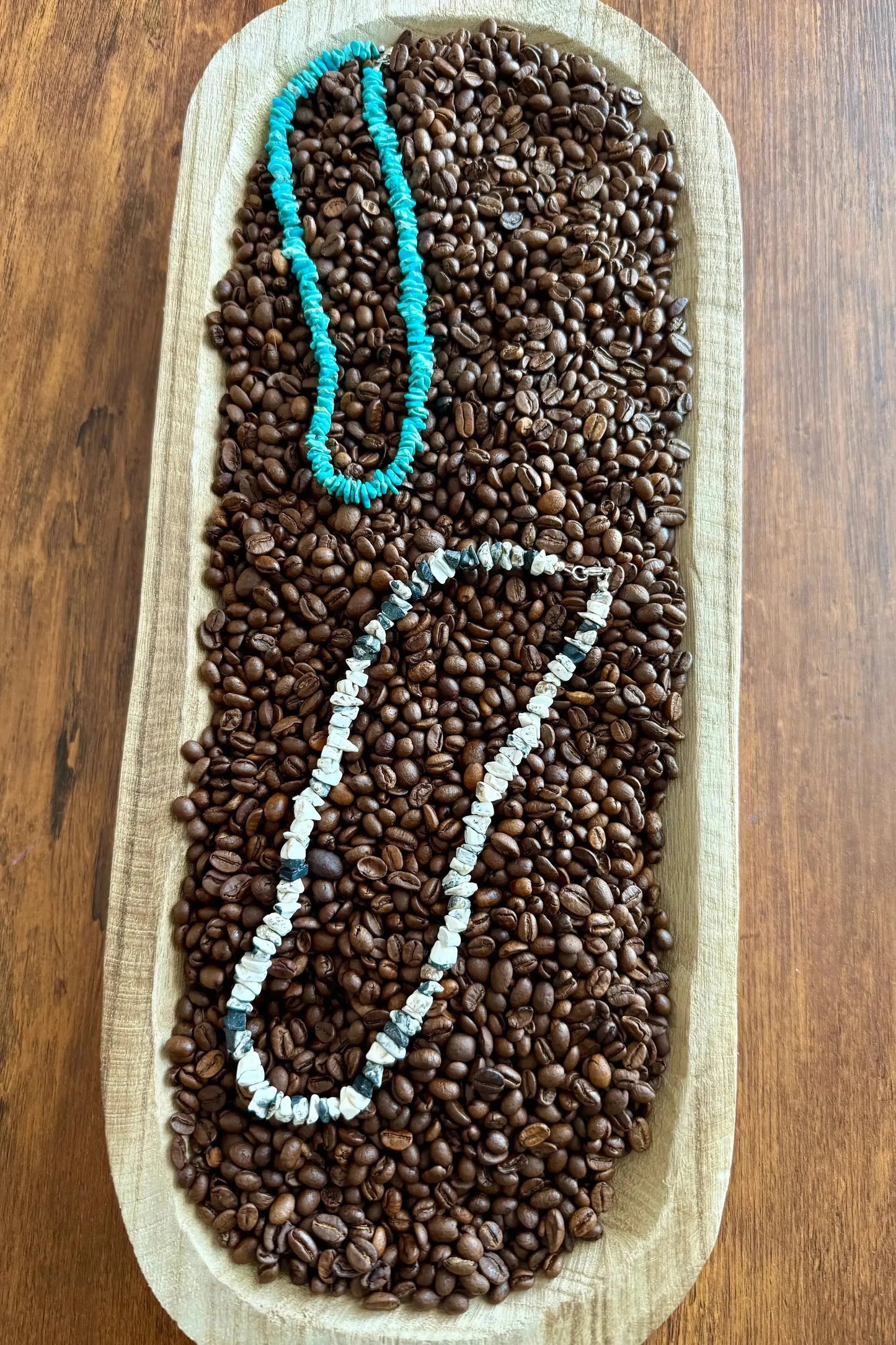 White Buffalo Chip Necklace