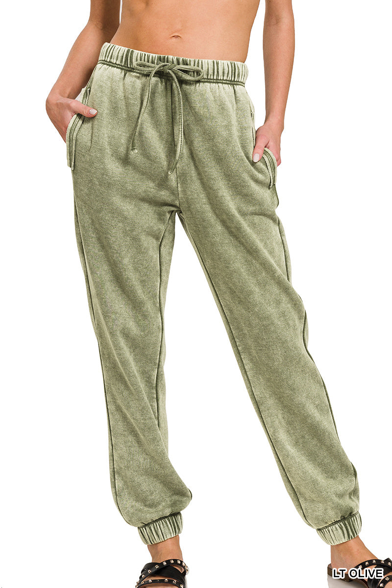 Rainy Day Accid Wash Joggers