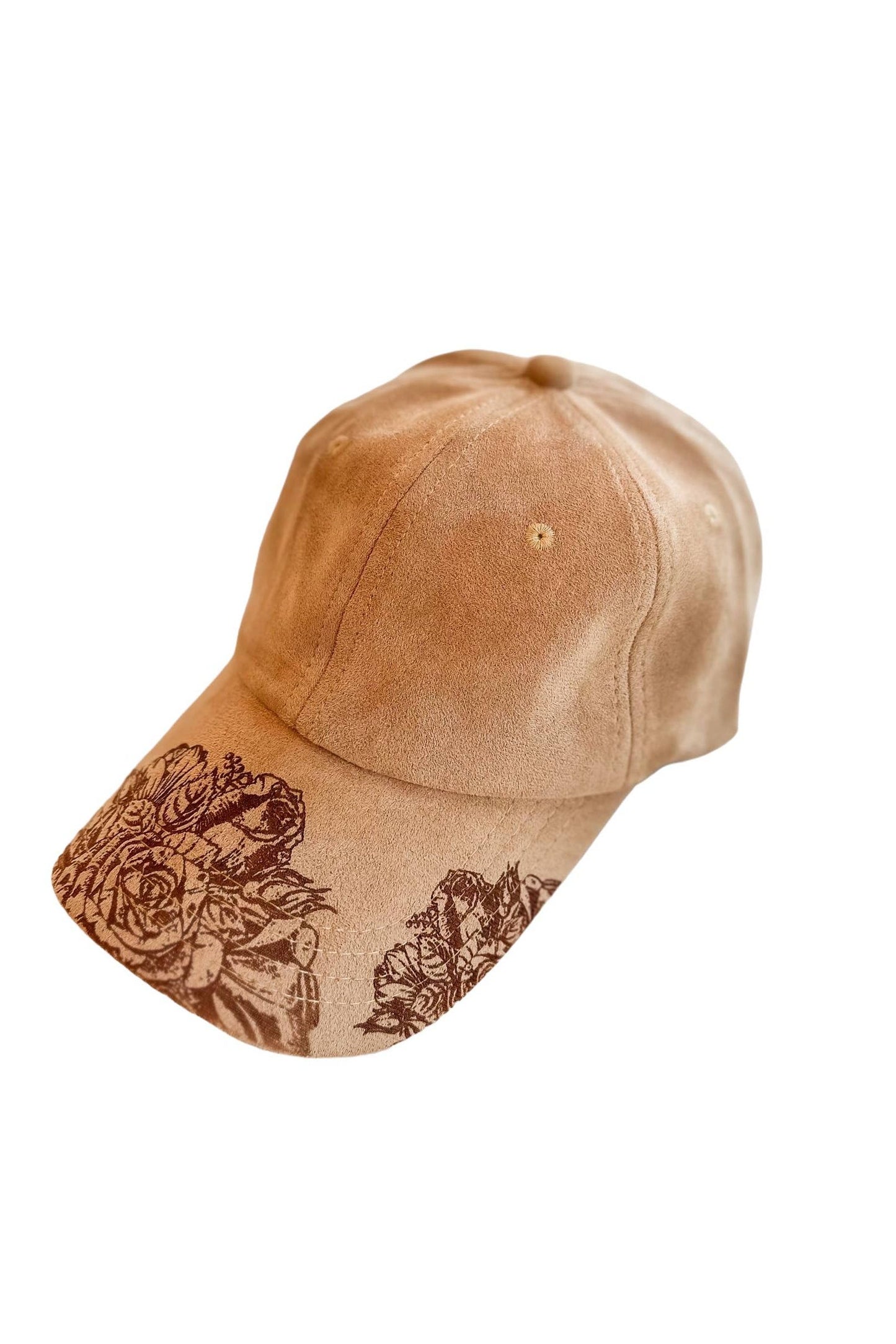 Suede Hat Burnt Rose