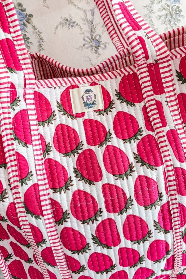 Sassy Strawberry Tote
