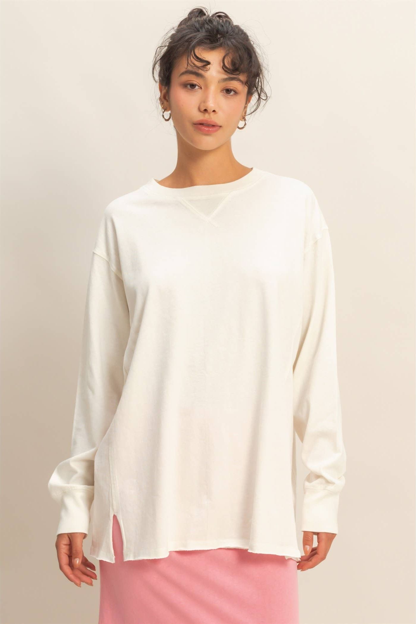 Mineral Washed Long Sleeve T-Shirt