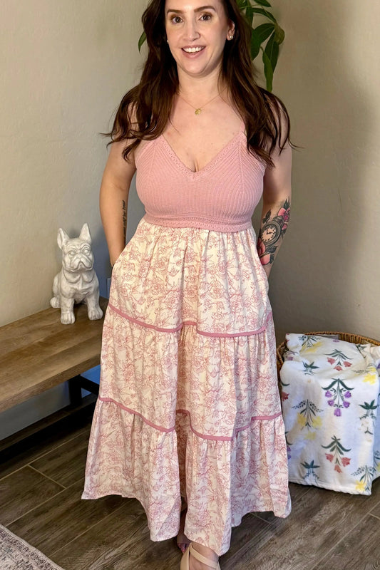 Romantic Floral in baby pink