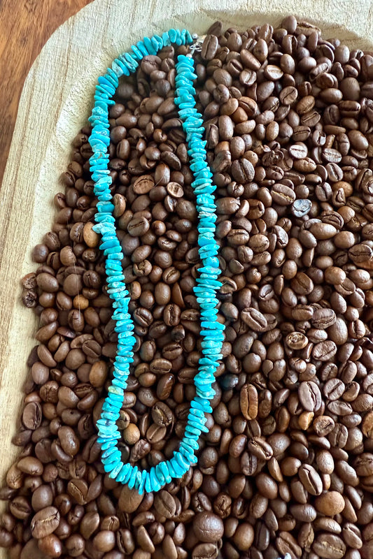 Turquoise Chip Necklace