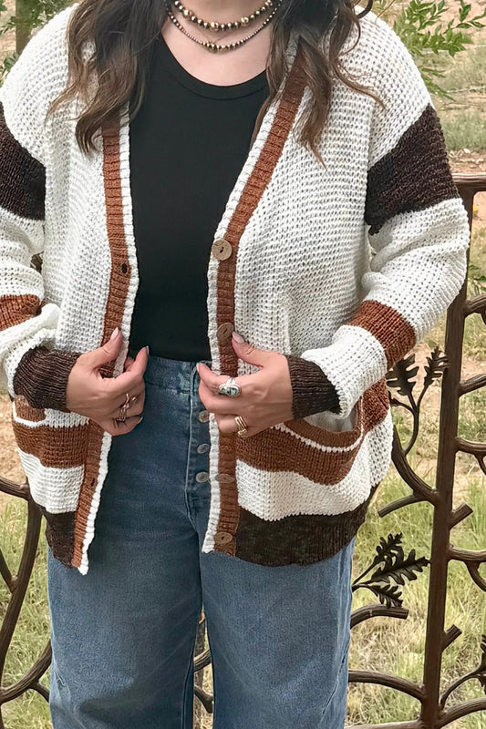 Regan Color Block Cardigan