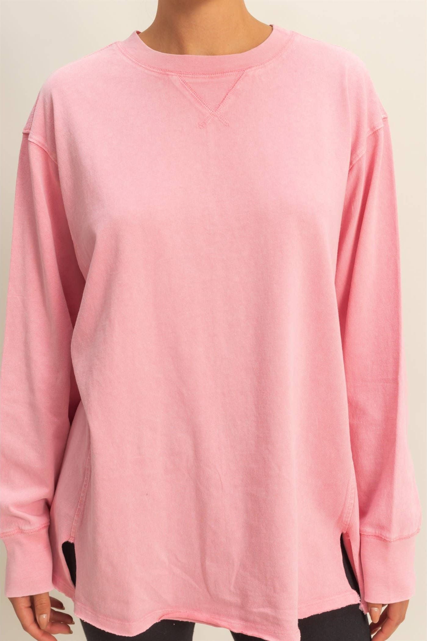 Mineral Washed Long Sleeve T-Shirt