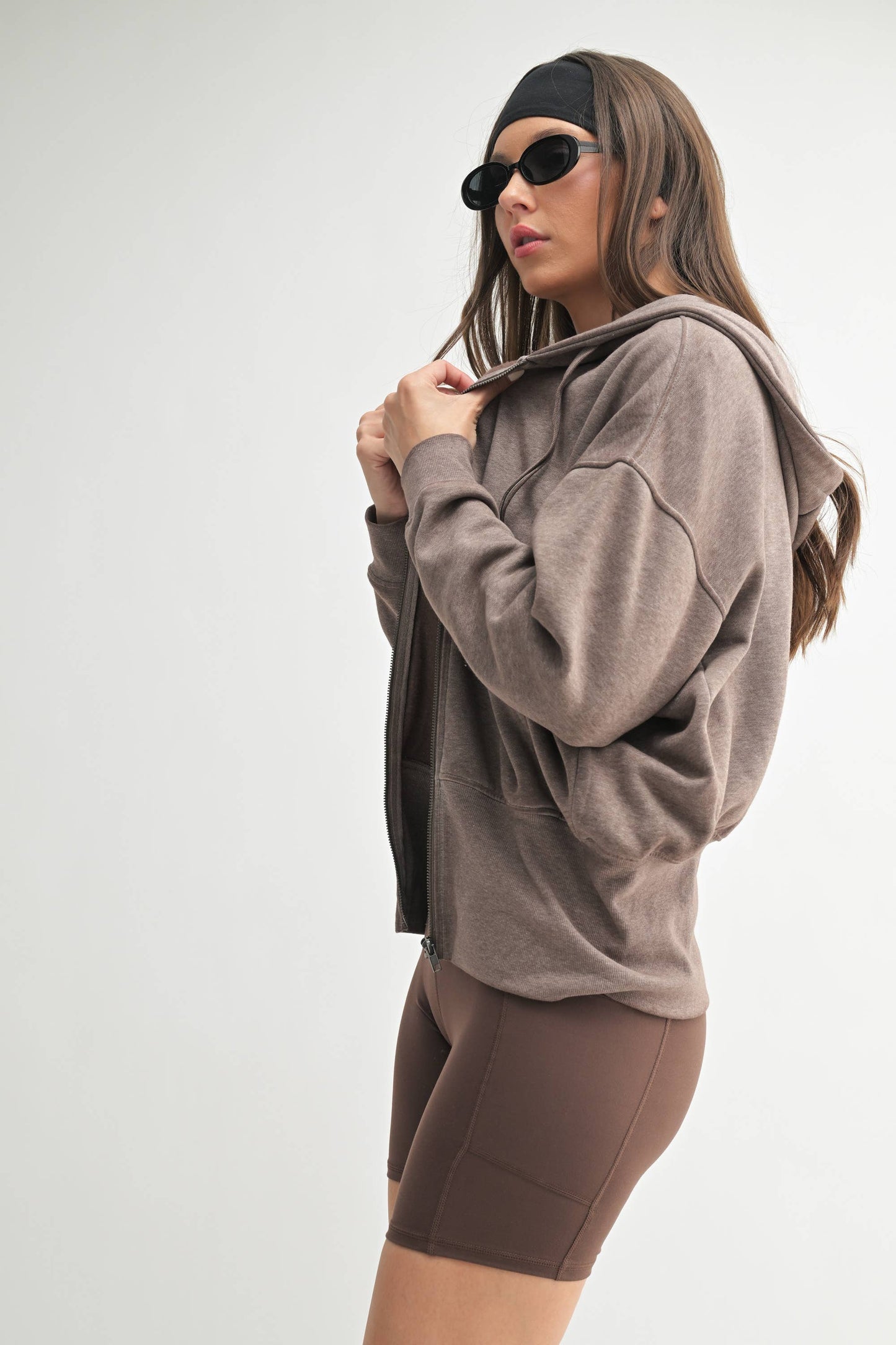 Fleece Hoodie Jacket : Rich Soil